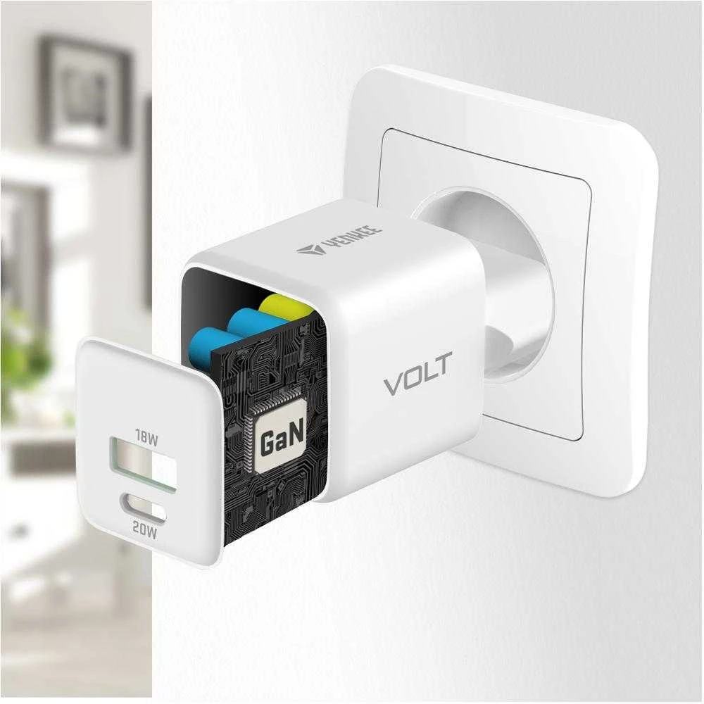 Yenkee Įkroviklis jungiama į tinklą USB C/A 20W/18W 3A Power delivery 3.0 QC3.0