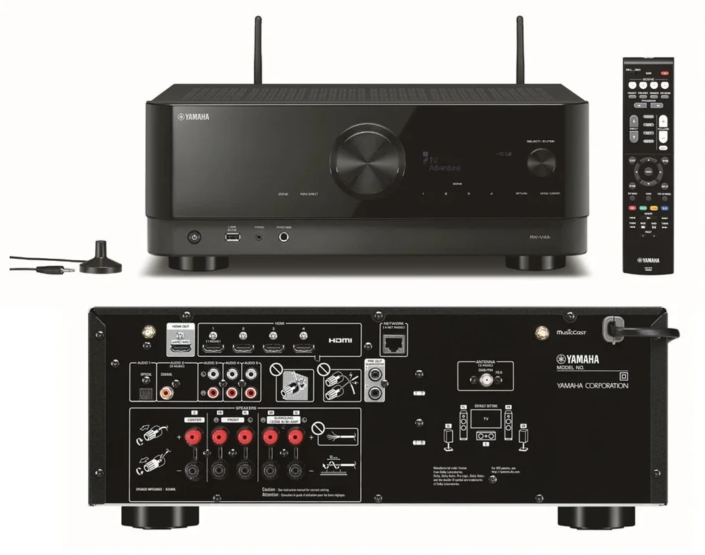 Stiprintuvas Yamaha AV imtuvas RX-V4ABL