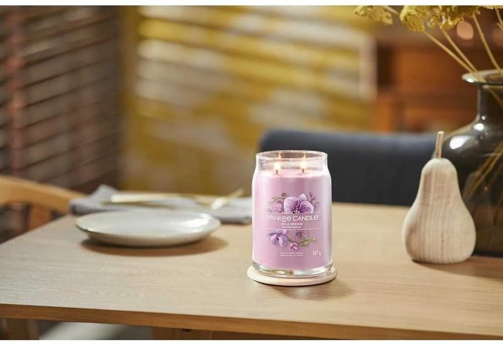 Yankee Candle Aromatinė žvakė Signature glass large Wild Orchid 567 g