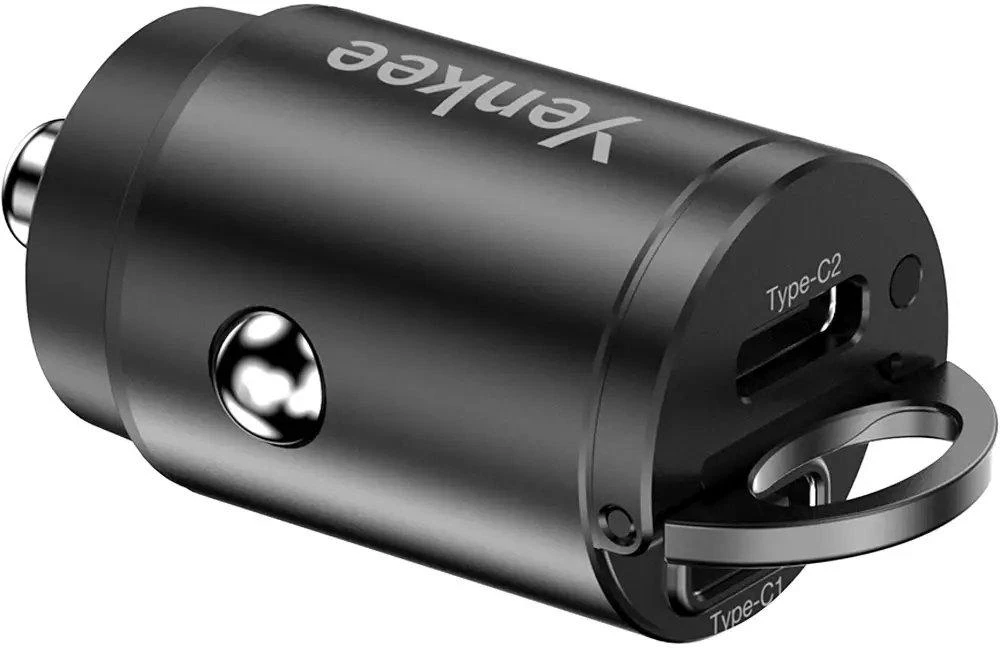 Yenkee Automobilinis įkroviklis automobiliams 01, maitinimo šaltinis 30 W, 2 x USB-C