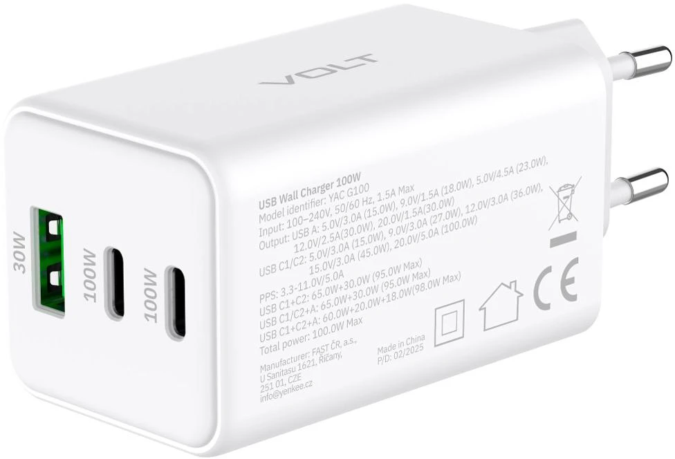 YAC G100 VOLT Įkroviklis 100W YENKEE