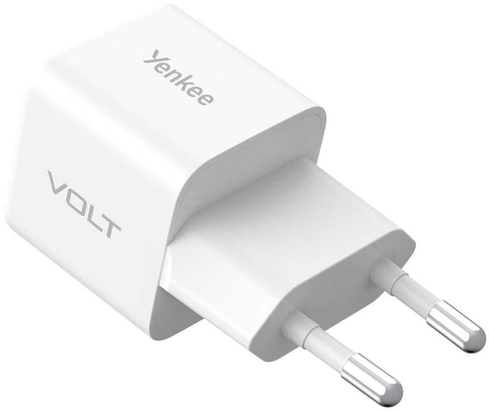 Yenkee Įkroviklis jungiama į tinklą USB C 20W 3A Power Delivery 3.0 QC 3.0 Balta