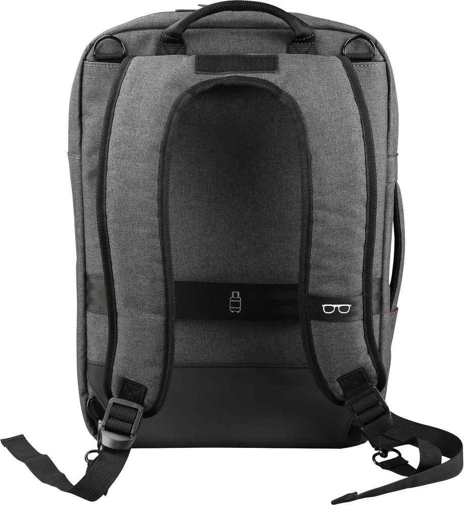 Kuprinė nešiojamam kompiuteriui YENKEE TARMAC, 3in1 (kuprinė, dėvimas per petį ar nešamas rankena), 15.6", 12L, -