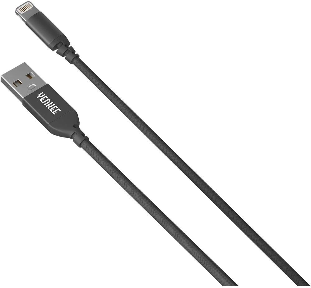 Yenkee USB-A – žaibo USB laidas, 2 m juodas (30016081)