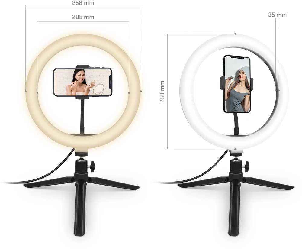 Žiedinė lempa Yenkee YSM 710 Laikiklis LED Ring 10''YENKEE