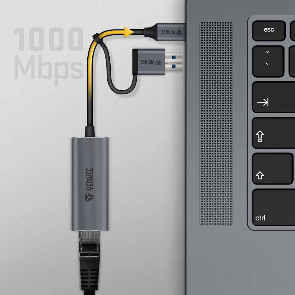 YTC 013 USB C ir Ethernet RJ-45 YENKEE