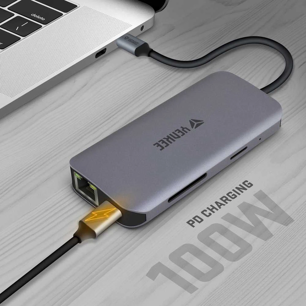 YTC 081 Hub USB C 8 w 1 YENKEE