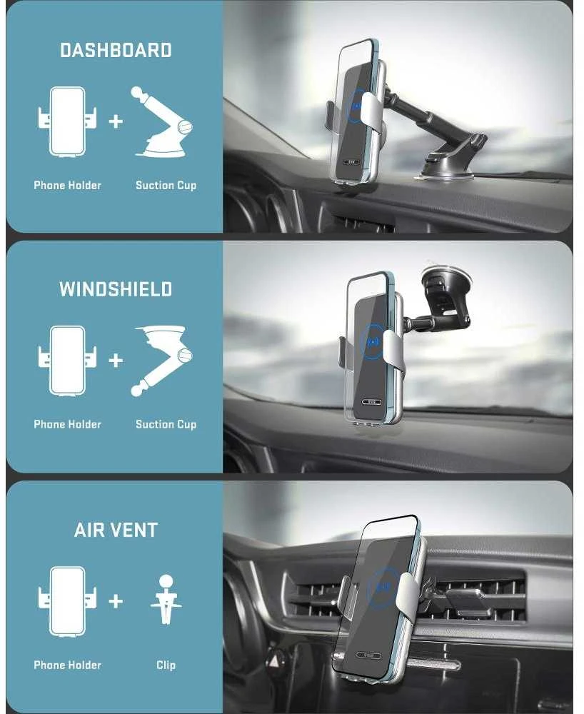YSM 611 automobilio telefono laikiklis 15W YENKEE