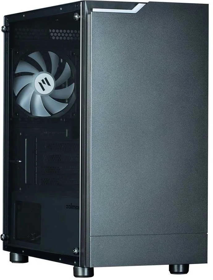 ZALMAN korpusas T4 PLUS, Mini Tower, mATX, 2xUSB 3.0, 1xUSB 2.0, 1x 120mm ARGB ventiliatorius, juodas