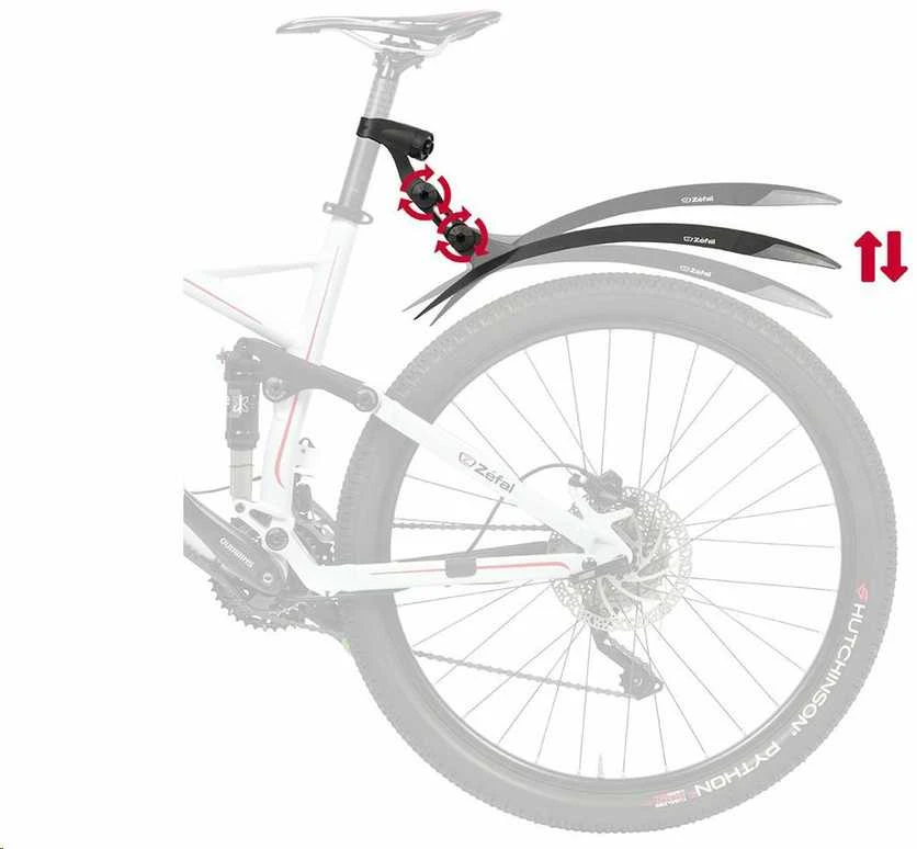 ZEFAL DEFLECTOR RM90+ galinis purvasargis, juoda