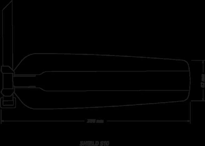 ZEFAL SHIELD S10 galinis purvasargis, juoda