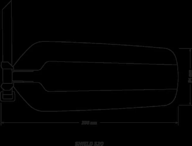 ZEFAL SHIELD S20 galinis purvasargis, juoda
