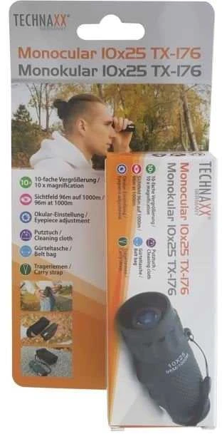 Žiūronai Technaxx Monocular 10×25 TX-176