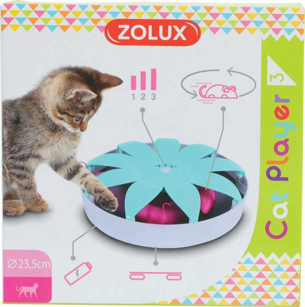 Elektroninis žaislas Zolux CAT PLAYER 3, baltas