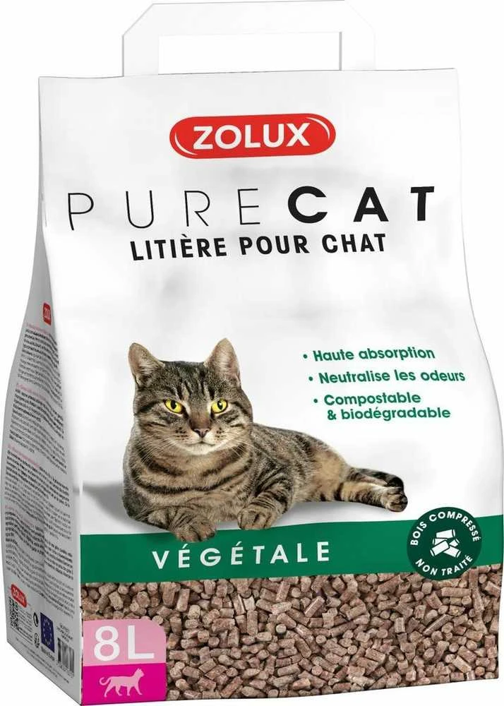 Zolux PureCat kačių kraikas bekvapis 8 l