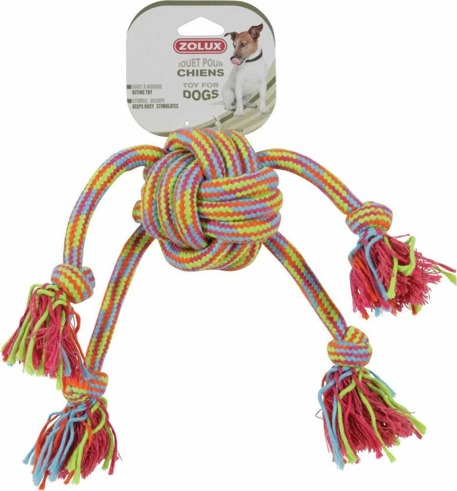 Žaislas šuniui Zolux ROPE TOY, įvairių spalvų