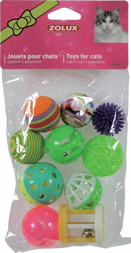 Kamuoliukai Zolux CAT TOY, įvairių spalvų