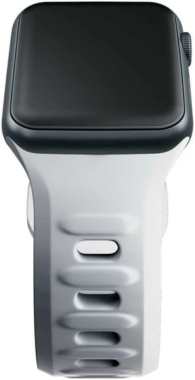 3mk silikoninė Watch apyrankė Apple Watch 38 / 40 / 41 mm - baltos spalvos