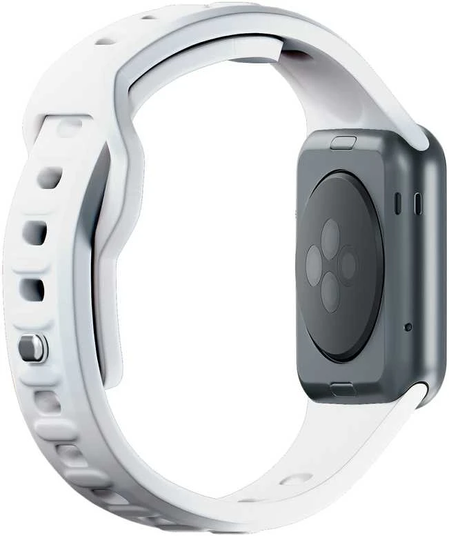3mk silikoninė Watch apyrankė Apple Watch 38 / 40 / 41 mm - baltos spalvos