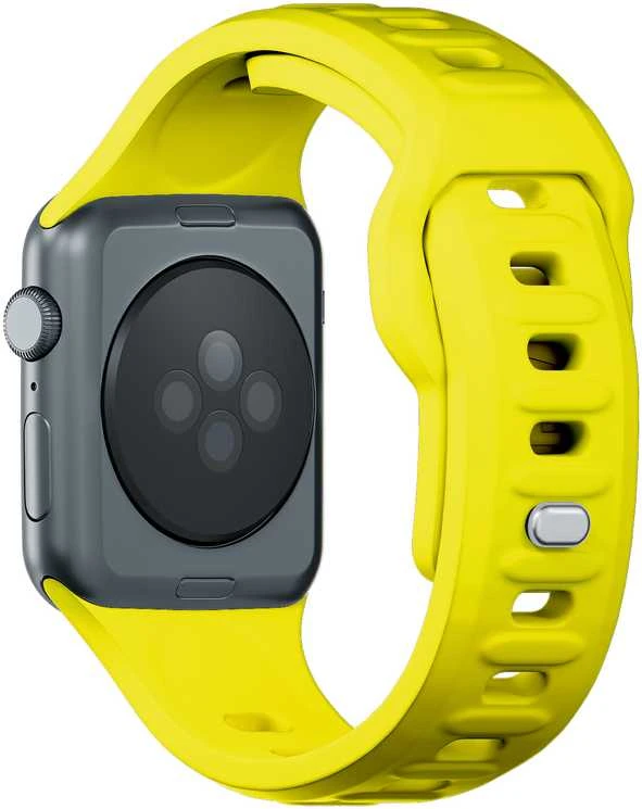 3MK silikoninis laikrodžio dirželis geltona/yellowdla Apple Watch 38/40/41mm
