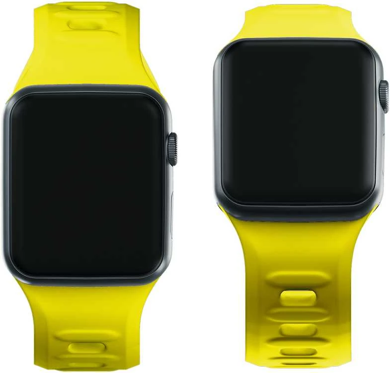 3MK silikoninis laikrodžio dirželis geltona/yellowdla Apple Watch 38/40/41mm