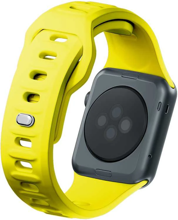3MK silikoninis laikrodžio dirželis geltona/yellowdla Apple Watch 38/40/41mm