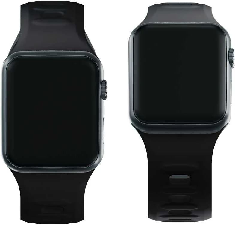 3MK Silicone Watch apyrankė juodos spalvos for Apple Watch 38/40/41mm