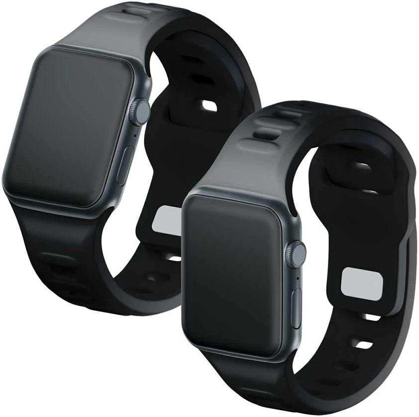 3MK Silicone Watch apyrankė juodos spalvos for Apple Watch 38/40/41mm