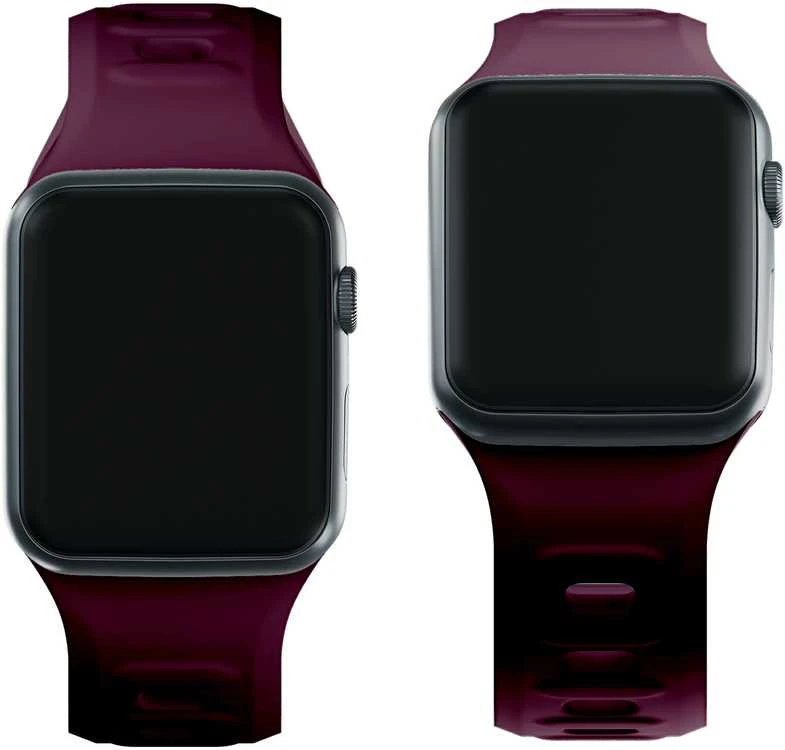3mk silikoninis dirželis laikrodžiui Apple Watch 38 / 40 / 41 mm - Burgundy