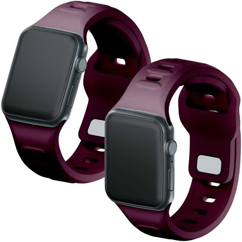 3mk silikoninis dirželis laikrodžiui Apple Watch 38 / 40 / 41 mm - Burgundy