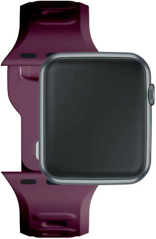3mk silikoninis dirželis laikrodžiui Apple Watch 38 / 40 / 41 mm - Burgundy