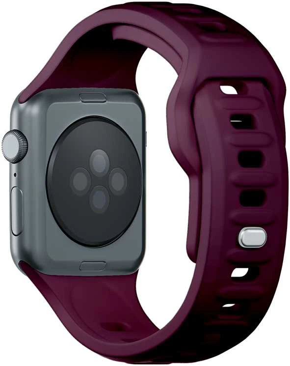 3mk silikoninis dirželis laikrodžiui Apple Watch 38 / 40 / 41 mm - Burgundy