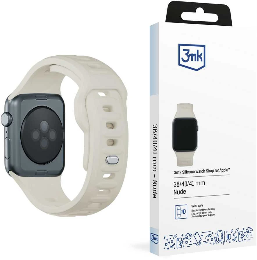 3MK silikoninis laikrodžio apyrankė beige Apple Watch 38/40/41mm