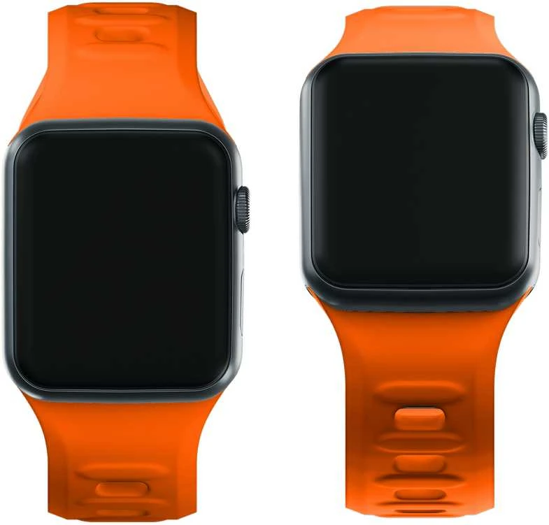 3mk silikoninė Watch apyrankė Apple Watch 38 / 40 / 41 mm - oranžinės spalvos