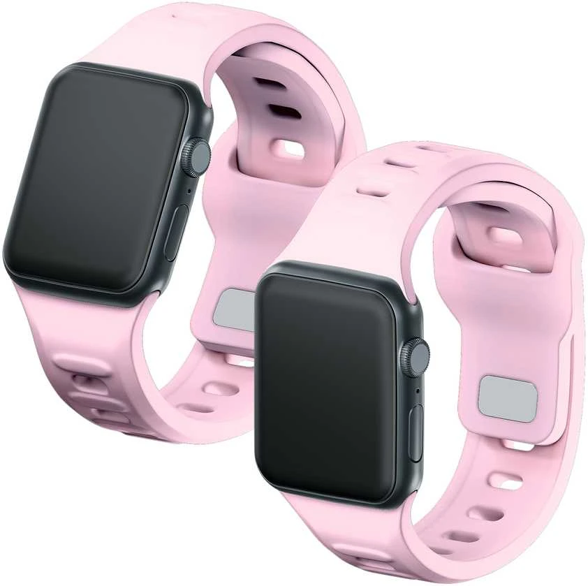 3MK silikoninis laikrodžio dirželis, rausvos spalvos, Apple Watch 38/40/41 mm