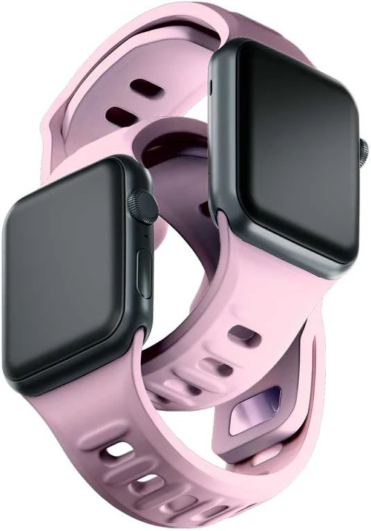 3MK silikoninis laikrodžio dirželis, rausvos spalvos, Apple Watch 38/40/41 mm
