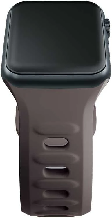 3MK silikoninis laikrodžio dirželis pilkšvai rudas Apple Watch 38/40/41 mm