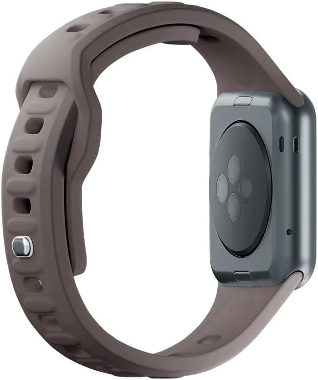 3MK silikoninis laikrodžio dirželis pilkšvai rudas Apple Watch 38/40/41 mm