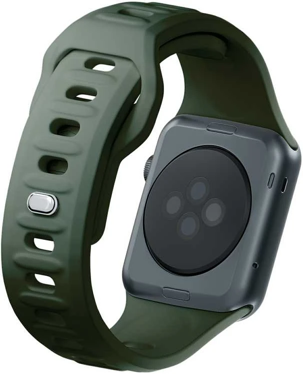 3MK Silicone Watch apyrankė Dark žalios spalvos for Apple Watch 42/44/45/49mm