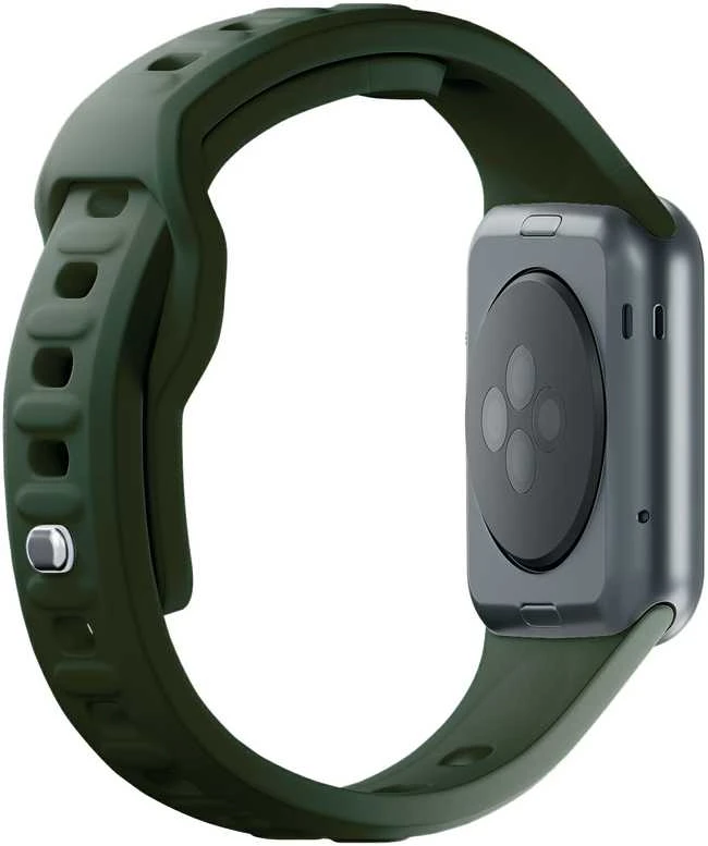 3MK Silicone Watch apyrankė Dark žalios spalvos for Apple Watch 42/44/45/49mm