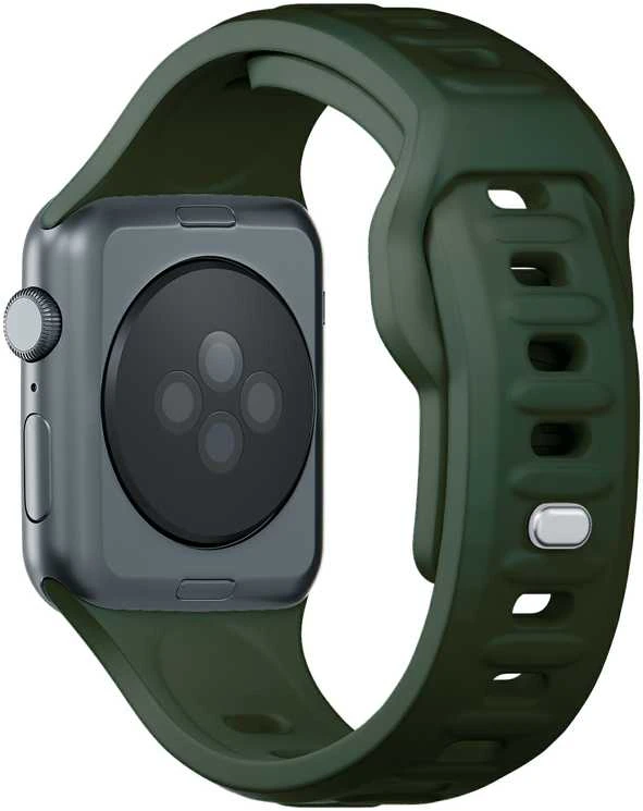3MK Silicone Watch apyrankė Dark žalios spalvos for Apple Watch 42/44/45/49mm