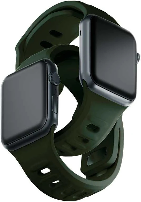 3MK Silicone Watch apyrankė Dark žalios spalvos for Apple Watch 42/44/45/49mm