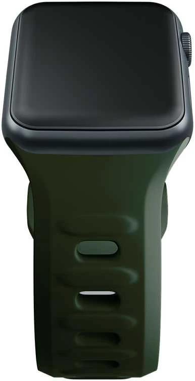 3MK Silicone Watch apyrankė Dark žalios spalvos for Apple Watch 42/44/45/49mm