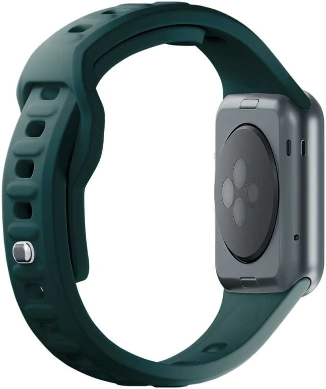3mk silikoninė apyrankė Apple Watch 42 / 44 / 45 / 49 mm - žalios spalvos