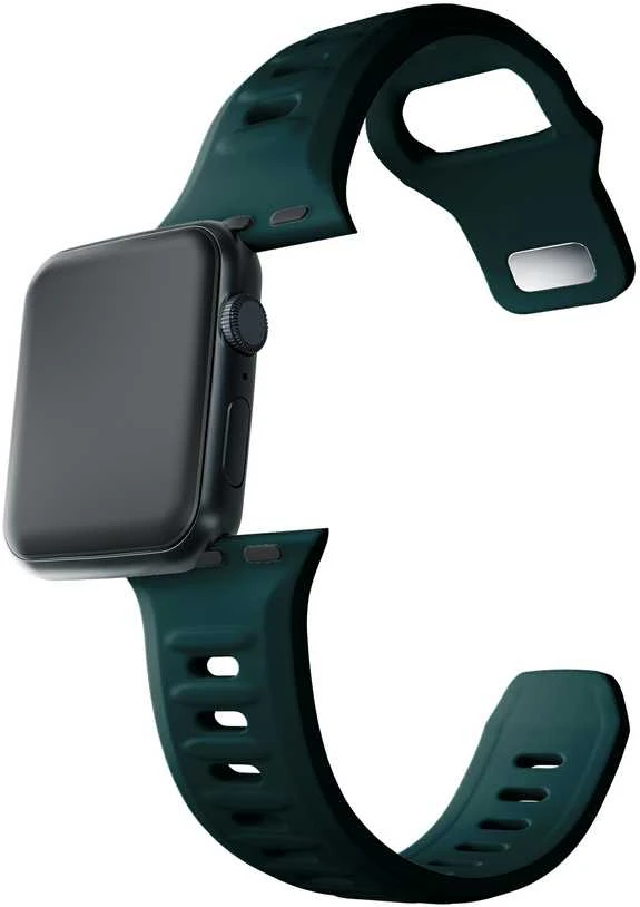 3mk silikoninė apyrankė Apple Watch 42 / 44 / 45 / 49 mm - žalios spalvos
