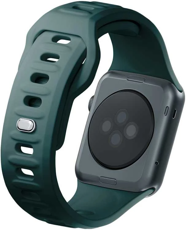 3mk silikoninė apyrankė Apple Watch 42 / 44 / 45 / 49 mm - žalios spalvos
