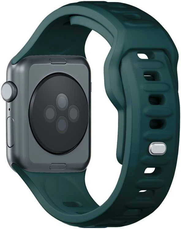 3mk silikoninė apyrankė Apple Watch 42 / 44 / 45 / 49 mm - žalios spalvos