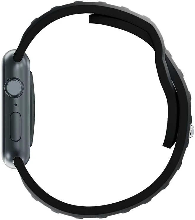 3MK Silicone Watch apyrankė juodos spalvos for Apple Watch 42/44/45/49mm