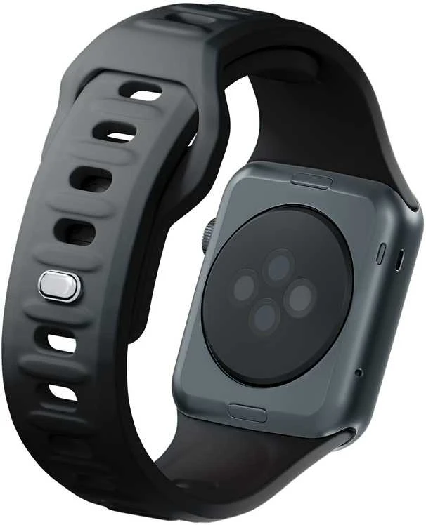 3MK Silicone Watch apyrankė juodos spalvos for Apple Watch 42/44/45/49mm