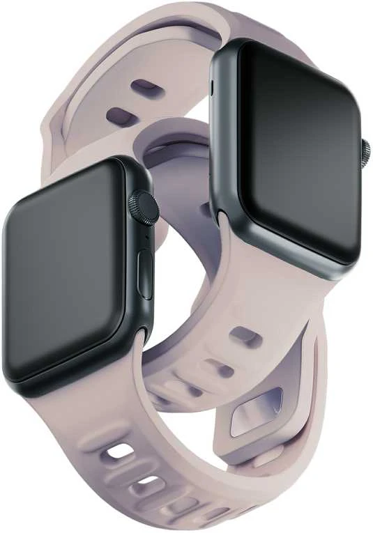 3MK silikoninis laikrodžio dirželis, latte spalvos, skirtas „Apple Watch“ 42/44/45/49 mm